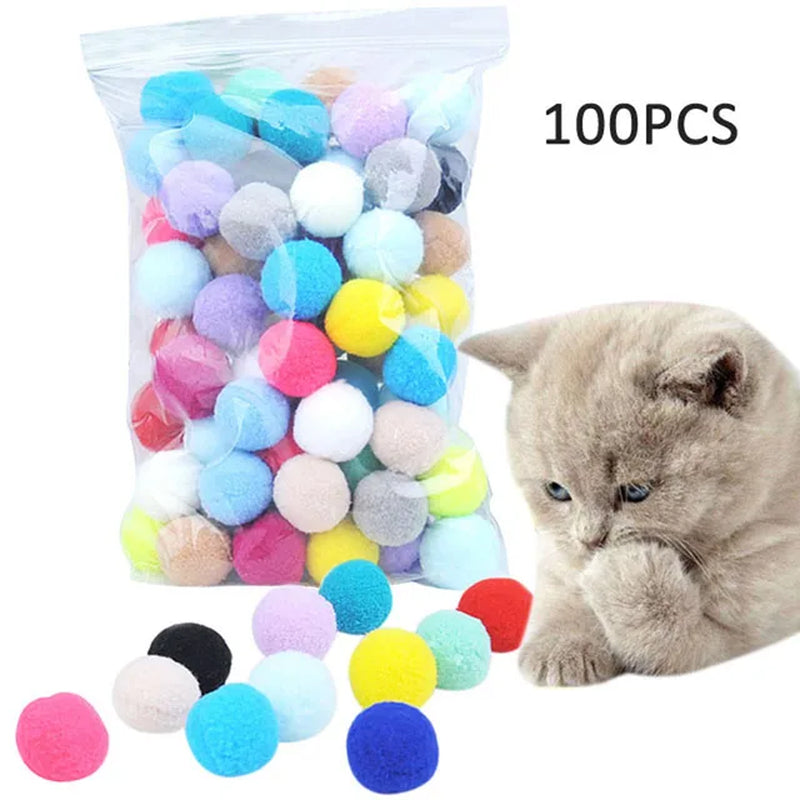 Funny Cat Toys Interactive Launch Training Cat Toys Indoor Silent Plush Ball Kitten Fun Creative Catapult Toys Pet Accessories