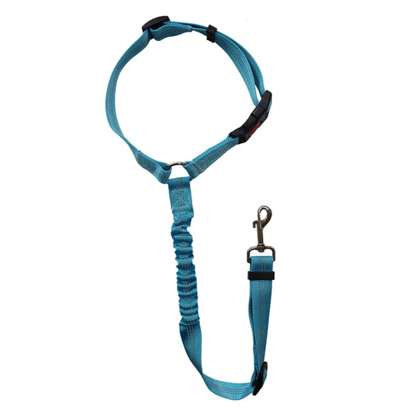 Pet Supplies Car Seat Belt Dog Seat Belt Dog Leash Vehicle Belt Adjustable Cushioning Elastic Reflective Safety Rope for Dog Cat