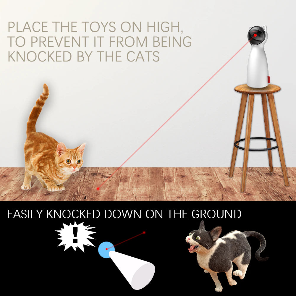 Automatic Cat Toys Interactive Smart Teasing Pet LED Toy