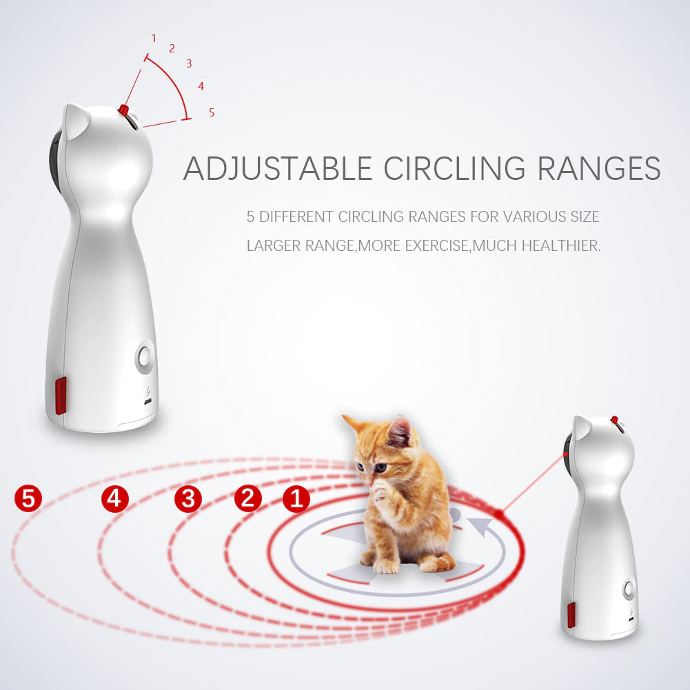 Automatic Cat Toys Interactive Smart Teasing Pet LED Toy