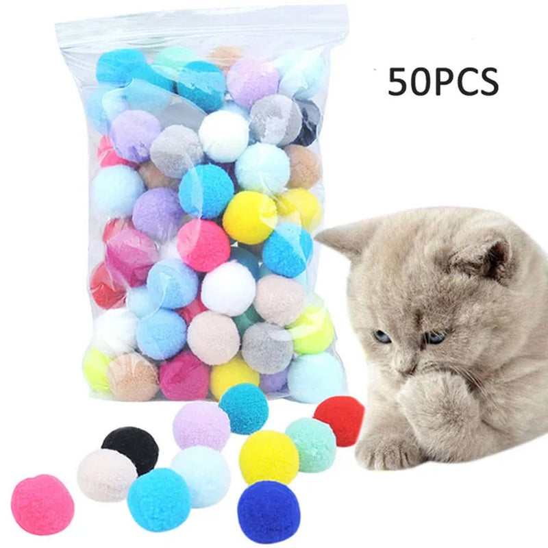 Funny Cat Toys Interactive Launch Training Cat Toys Indoor Silent Plush Ball Kitten Fun Creative Catapult Toys Pet Accessories